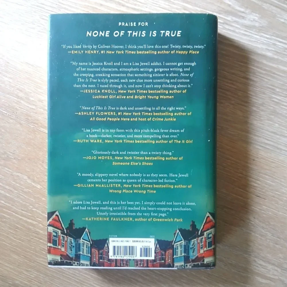 None of This is True- A Novel Lisa Jewell Thrillers Crime Hardcover Book 2023